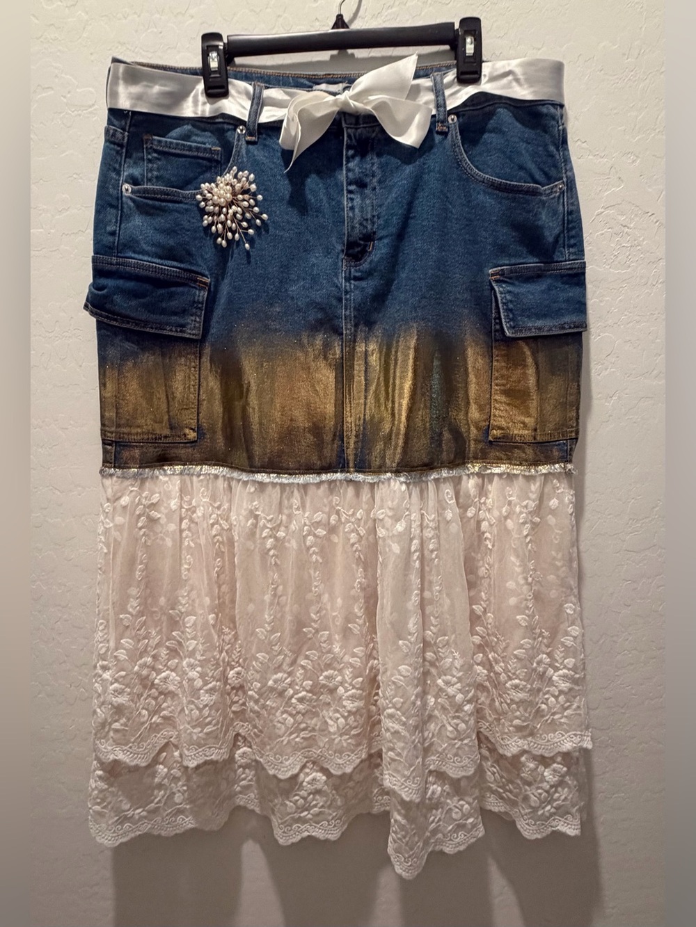 Upcycled Forever 21 Size 2X Waist 19” - Picture 2 of 6